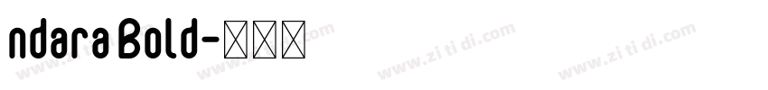 ndara Bold字体转换